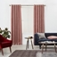Picture of Julius Velvet Eyelet Lined Pair of Curtains, 135 x 260cm, Soft Pink