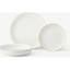 Picture of Taryn 12 Piece Porcelain Dinner Set, White & Gold