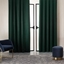 Picture of Julius Velvet Eyelet Lined Pair of Curtains, 168 x 228cm, Forest Green