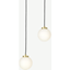Picture of Nyro Pendant Lamp, Black & Antique Brass
