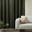 Picture of Selky Corduroy Eyelet Pair of Curtains, 140 x 260cm, Sage Green