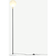 Picture of Boll Floor Lamp, White Marble, Black & Frosted Glass