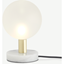 Picture of Boll Table Lamp, White Marble, Black & Frosted Glass