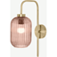 Picture of Briz Wall Lamp, Antique Brass & Pink