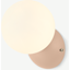 Picture of Vetro Wall Light, Dusty Nude Pink and Opal Glass