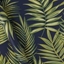 Picture of Fenna Palm Wallpaper, 10m Roll, Dark navy & Green