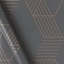 Picture of Pascal Geo Wallpaper, 10m Roll, Iron Grey & Copper