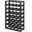 Picture of Clover Acacia Wood 28 Bottle Wine Rack, Extra Large, Black Stain