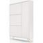 Picture of Elona Shoe Storage, Ivory White & Brass