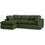 Picture of Samona Left Hand Facing Chaise End Sofa, Sage Corduroy Velvet