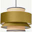 Picture of Haroon Lamp Shade, Antique Gold Velvet & Raffia