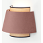 Picture of Haroon Wall Lamp, Old Rose Pink Velvet & Raffia