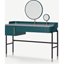 Picture of Lali Dressing Table, Teal & Brass