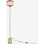 Picture of Briz Textured Glass Floor Lamp, Antique Brass & Pink