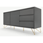 Picture of Elona Sideboard, Charcoal and Brass