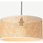 Picture of Sagres Pendant Lamp Shade, Natural Cane & White