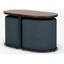 Picture of Marade Table & Ottoman Set, Aegean Blue