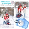 Picture of AOKEY Kids Camera for Kids 1080P HD 8x Focus Video Recorder 32GB SD Card/2 Inch IPS Screen, Blue