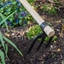 Picture of DeWit round eye hoe 3 tine ash handle