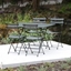 Picture of Rome folding rectangular 4 seat dining set - grey