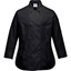 Picture of Portwest Ladies Rachel Chefs Jacket Black S