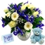 Picture of Baby Boy Flower Gift Set