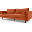 Picture of Scott 3 Seater Sofa, Burnt Orange Cotton Velvet