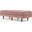 Picture of Scott Ottoman Bench, Blush Pink Cotton Velvet