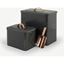 Picture of Saskia Extra Large Pet Food Storage Set Of 2 With Scoop, Grey and Copper