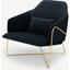Picture of Stanley Accent Armchair, Twilight Blue Velvet