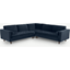 Picture of Scott Corner Sofa, Navy Cotton Velvet