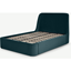 Picture of Hayllar King Size Ottoman Storage Bed, Steel Blue Velvet
