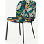 Picture of Safia Dining Chair, Curator Print & Black Legs