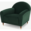 Picture of Carlton Armchair, Laurel Green Velvet