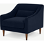 Picture of Herton Armchair, Ink Blue Velvet