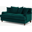 Picture of Orson 2 Seater Sofa, Scatterback, Seafoam Blue Velvet