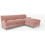 Picture of Orson Right Hand Facing Chaise End Corner Sofa, Vintage Pink Velvet