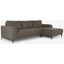 Picture of Luciano Right Hand Facing Corner Sofa, Texas Grey Leather