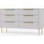 Picture of Ebro Wide Chest of Drawers, Grey
