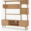 Picture of Wingrove Wide Media Shelving Unit, French Oak