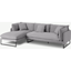 Picture of Malini Left Hand Facing Chaise End Sofa, Mineral Cotton & Linen Mix