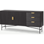 Picture of Haines Wide Sideboard, Charcoal Black Mango Wood