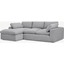 Picture of Samona Left Hand Facing Chaise End Sofa, Mineral Cotton & Linen Mix