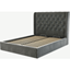 Picture of Romare King size Bed  with Ottoman, Steel Grey  Velvet
