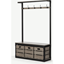 Picture of Layne Large Hall Stand, Grey Mango Wood & Black