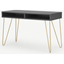 Picture of Elona Console Desk, Charcoal & Brass