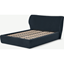 Picture of Topeka King Size Ottoman Storage Bed, Twilight Blue Velvet