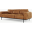 Picture of Jarrod 3 Seater Sofa, Outback Tan Leather