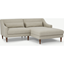 Picture of Herton Right Hand Facing Small Chaise End Sofa, Barley Weave