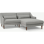 Picture of Herton Right Hand Facing Small Chaise End Sofa, Mountain Grey